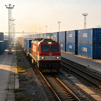Real Time Tracking China To Europe Railway Shipping From China To Greece Logistics