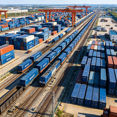 Real Time Tracking China To Europe Railway Shipping From China To Greece Logistics
