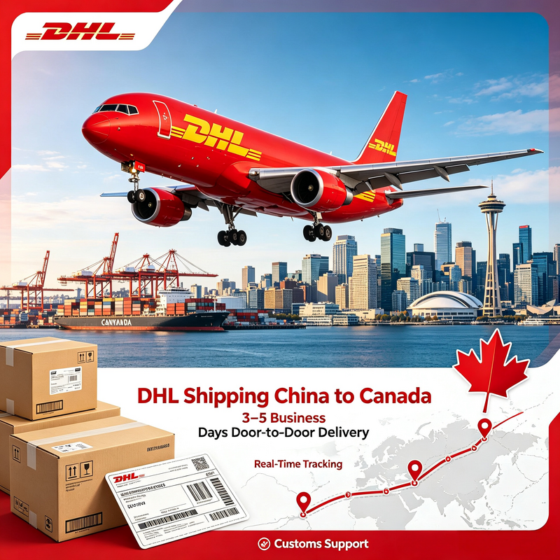 Çin'den Kanada'ya Hızlı DHL Kargo Çin'den Kanada'ya Nakliyeci Uçtan Uca Gerçek Zamanlı Paket Takibi