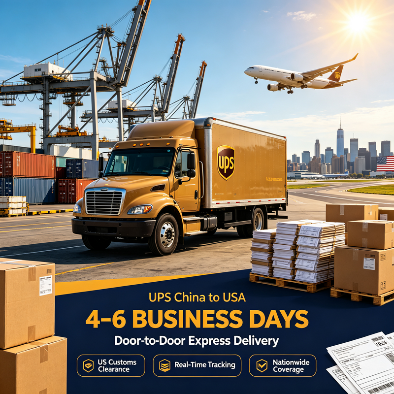 Fast UPS Express Shipping From China To USA Door To Door Delivery 4 - 6 Business Days