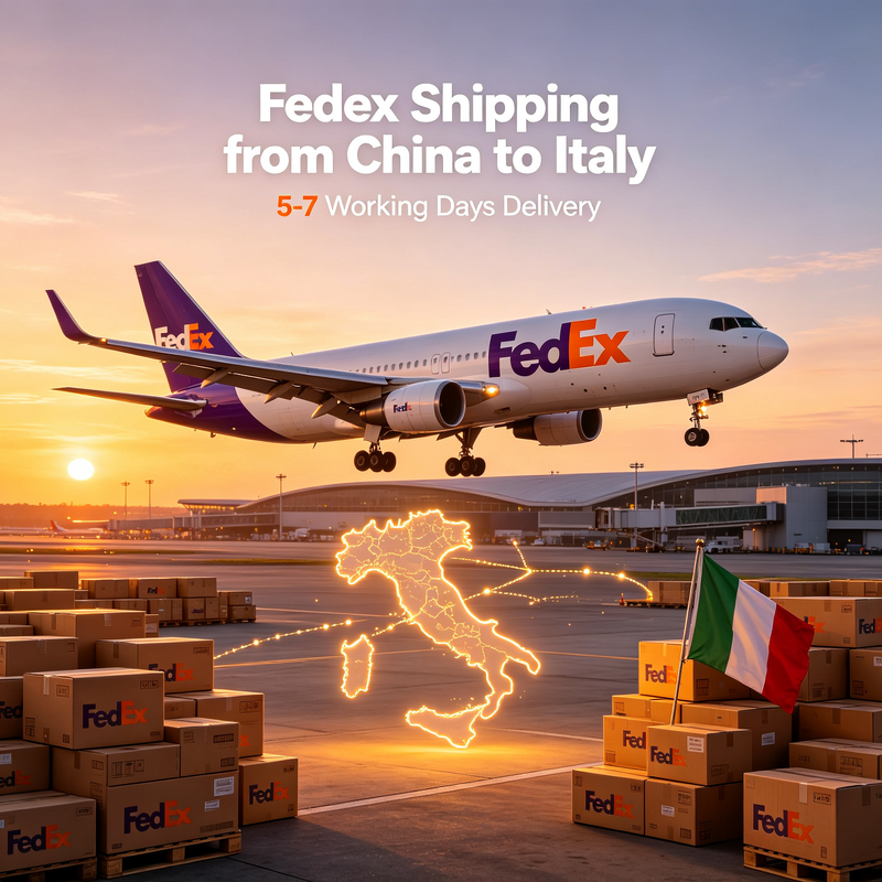 Fedex Fast Shipping From China To Italy , Fedex International Air Freight Service Real Time Logistics Tracking